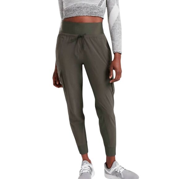 ATHLETA Sutton Jogger In Arbor Olive Size 10 - Picture 1 of 7